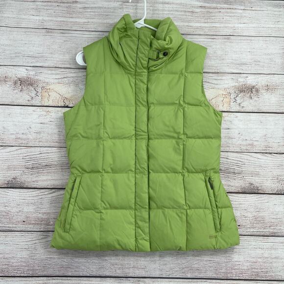 Eddie Bauer Premium Goose Down 700 Fill Power Puffer Vest Women's Medium Green - Picture 1 of 13